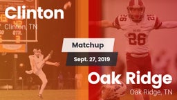 Matchup: Clinton  vs. Oak Ridge  2019