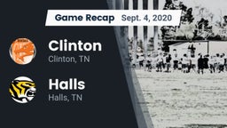 Recap: Clinton  vs. Halls  2020