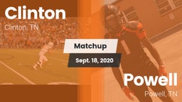 Matchup: Clinton  vs. Powell  2020