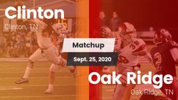 Matchup: Clinton  vs. Oak Ridge  2020