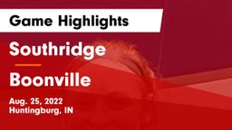 Southridge  vs Boonville  Game Highlights - Aug. 25, 2022