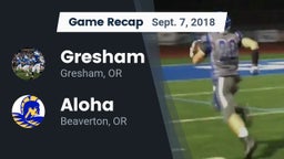 Recap: Gresham  vs. Aloha  2018