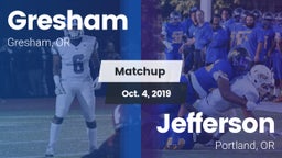 Matchup: Gresham  vs. Jefferson  2019