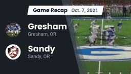 Recap: Gresham  vs. Sandy  2021
