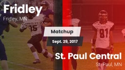 Matchup: Fridley  vs. St. Paul Central  2017