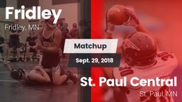 Matchup: Fridley  vs. St. Paul Central  2018