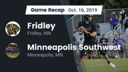 Recap: Fridley  vs. Minneapolis Southwest  2019