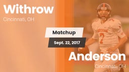 Matchup: Withrow  vs. Anderson  2017