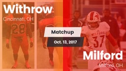 Matchup: Withrow  vs. Milford  2017