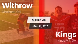 Matchup: Withrow  vs. Kings  2017