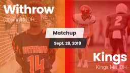 Matchup: Withrow  vs. Kings  2018