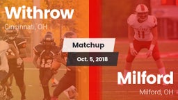 Matchup: Withrow  vs. Milford  2018