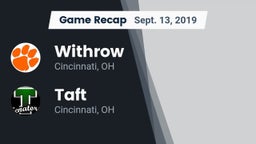 Recap: Withrow  vs. Taft  2019