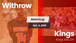 Matchup: Withrow  vs. Kings  2019