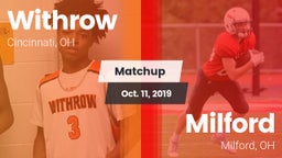 Matchup: Withrow  vs. Milford  2019
