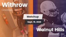 Matchup: Withrow  vs. Walnut Hills  2020