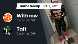 Recap: Withrow  vs. Taft  2020