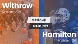 Matchup: Withrow  vs. Hamilton  2020