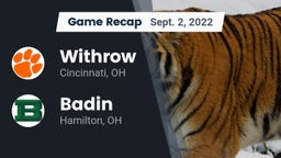 Recap: Withrow  vs. Badin  2022