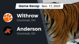 Recap: Withrow  vs. Anderson  2023