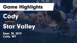 Cody  vs Star Valley  Game Highlights - Sept. 20, 2019