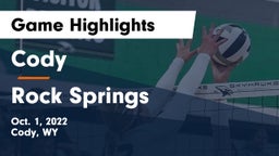 Cody  vs Rock Springs  Game Highlights - Oct. 1, 2022
