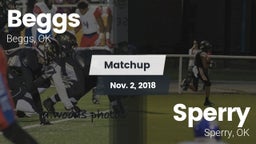 Matchup: Beggs  vs. Sperry  2018