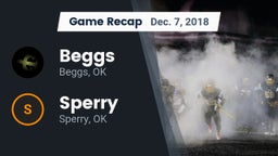 Recap: Beggs  vs. Sperry  2018