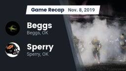 Recap: Beggs  vs. Sperry  2019