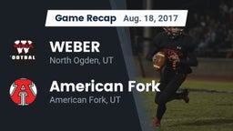 Recap: WEBER  vs. American Fork  2017