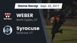 Recap: WEBER  vs. Syracuse  2017