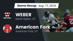 Recap: WEBER  vs. American Fork  2018