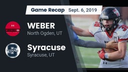 Recap: WEBER  vs. Syracuse  2019