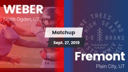 Matchup: WEBER  vs. Fremont  2019