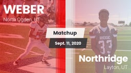 Matchup: WEBER  vs. Northridge  2020