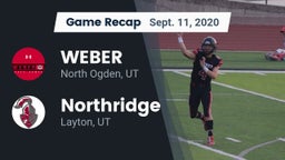 Recap: WEBER  vs. Northridge  2020