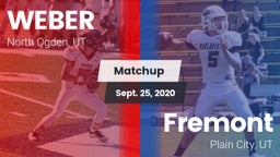 Matchup: WEBER  vs. Fremont  2020