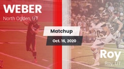Matchup: WEBER  vs. Roy  2020