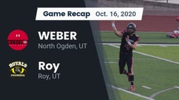 Recap: WEBER  vs. Roy  2020