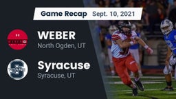 Recap: WEBER  vs. Syracuse  2021