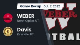 Recap: WEBER  vs. Davis  2022