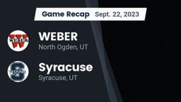Recap: WEBER  vs. Syracuse  2023
