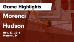 Morenci  vs Hudson  Game Highlights - Nov. 27, 2018