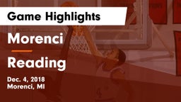 Morenci  vs Reading  Game Highlights - Dec. 4, 2018