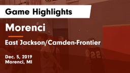 Morenci  vs East Jackson/Camden-Frontier Game Highlights - Dec. 5, 2019