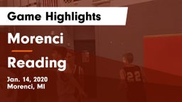 Morenci  vs Reading  Game Highlights - Jan. 14, 2020