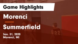 Morenci  vs Summerfield Game Highlights - Jan. 31, 2020