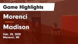 Morenci  vs Madison  Game Highlights - Feb. 28, 2020