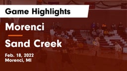 Morenci  vs Sand Creek  Game Highlights - Feb. 18, 2022