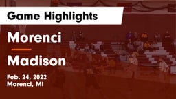 Morenci  vs Madison  Game Highlights - Feb. 24, 2022